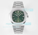 PPF Factory V4 Swiss Patek Philippe Nautilus 5711 Stainless Steel Green Dial 40MM Watch